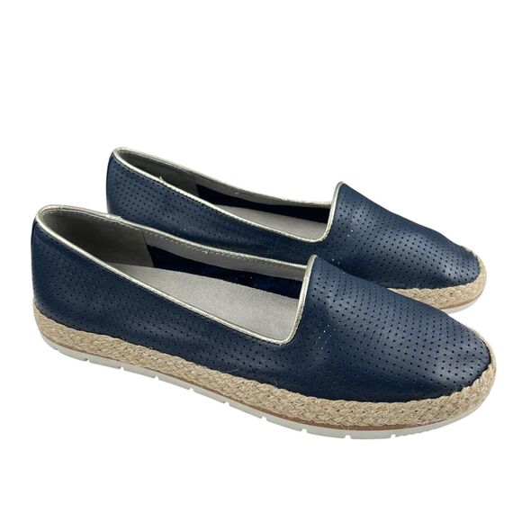 Cliffs By White Mountain Women's Becca Shoes 8 M Leather Slip On Espadrille Flat - Picture 1 of 11
